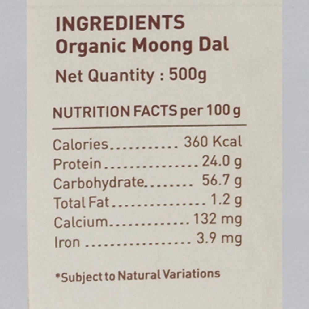 Pure & Sure Moong Dal Traditional Organic Pulses Pure & Sure