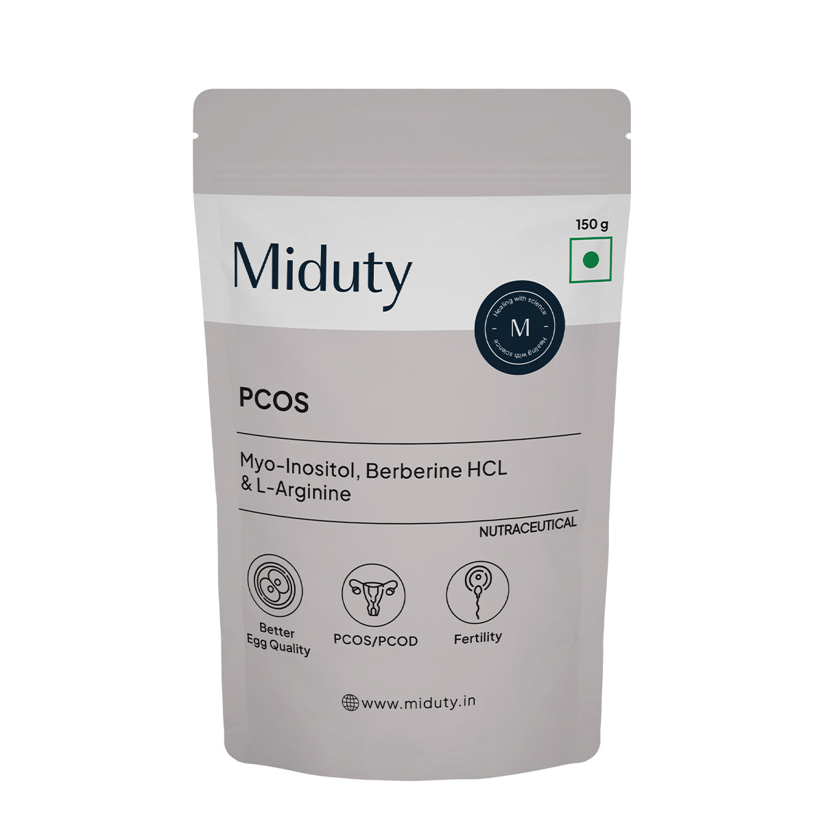 Miduty by Palak Notes PCOS Periods Fertility Powder - Safuron
