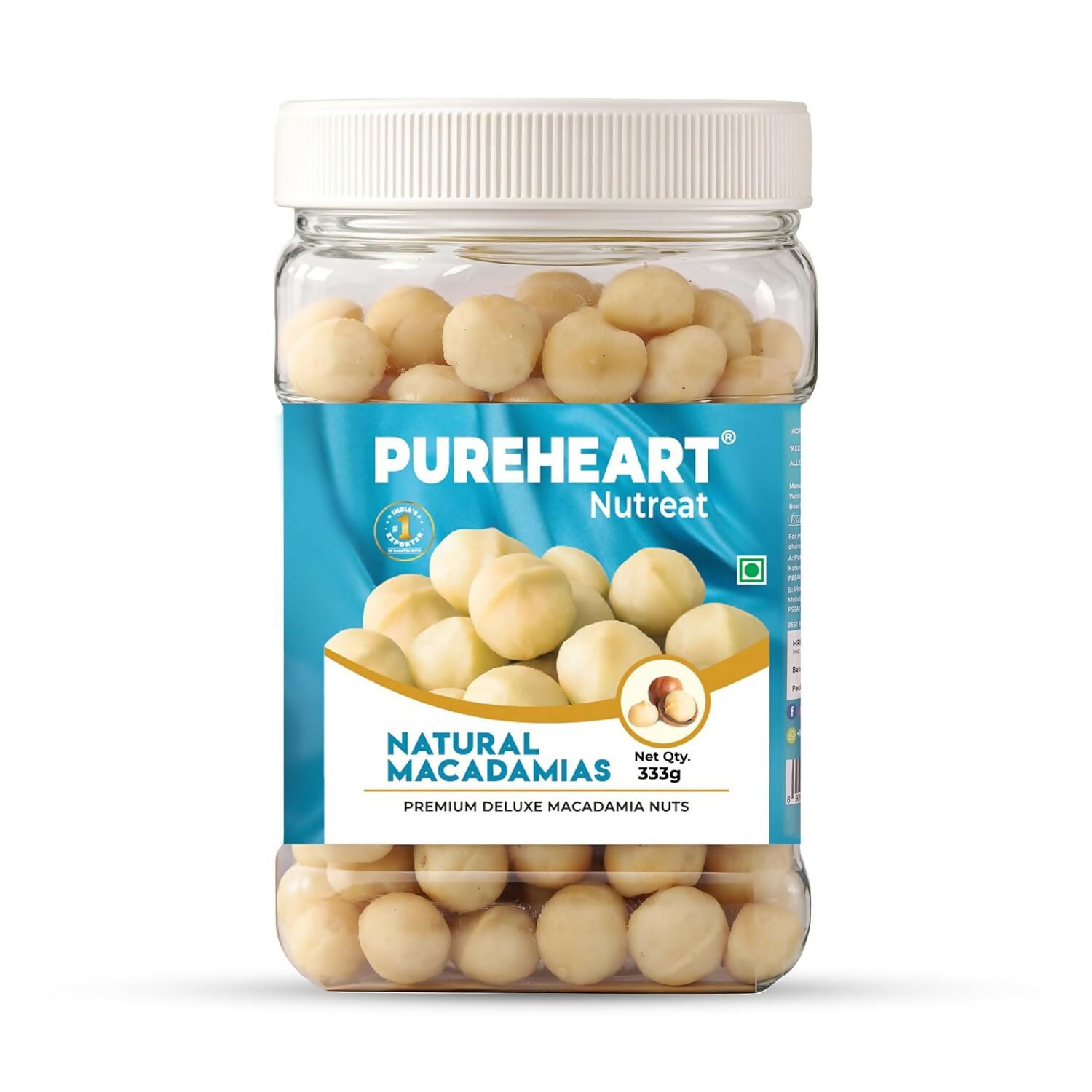 Pureheart Nutreat Natural Macadamia - Safuron