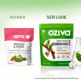 OZiva Protein & Herbs for Women - Protein Powder to Reduce Body Fat, Manage Weight & Metabolism, No Added Sugar OZiva