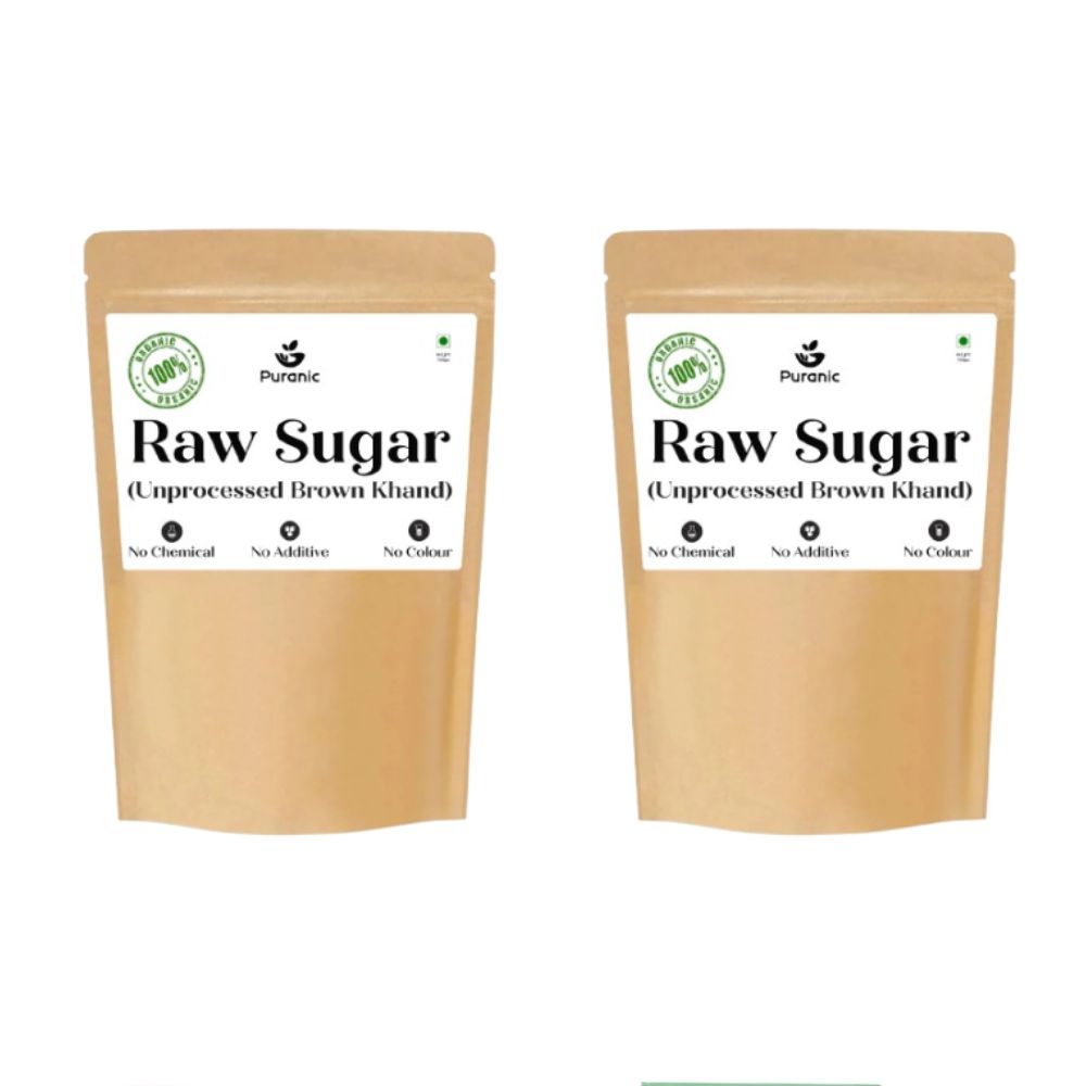 Puranic Raw Sugar | Unprocess Natural Brown Sugar - Safuron