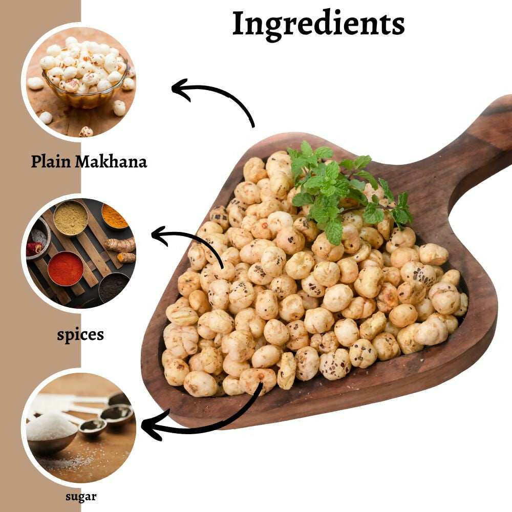 Healthy Master Crispy Makhana – Mint (Pudina) Flavour Roasted Fox Nuts Snack Healthy Master