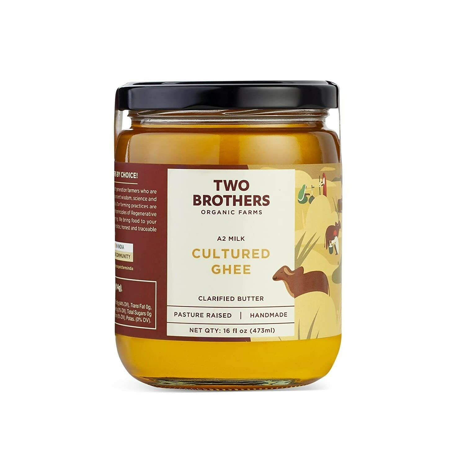 Two Brothers Organic Farms - A2 Ghee Cultured Cow Desi Ghee - Safuron
