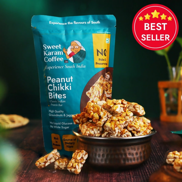 Sweet Karam Coffee Peanut Chikki (Zero White Sugar) Sweet Karam Coffee