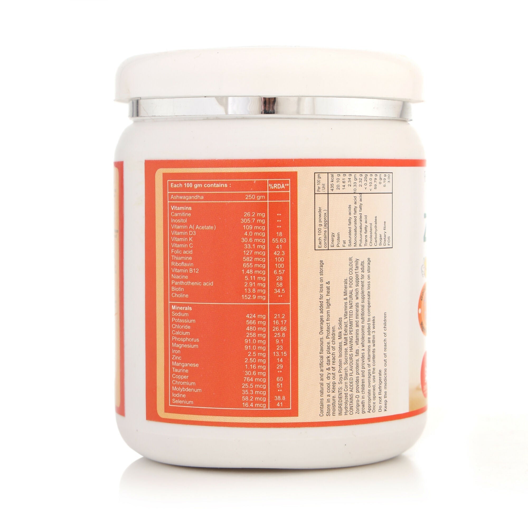 Zorilla Life Science Zoripro-D Protein Powder - Vanilla I Fortified with Protein I Multivitamin I Multimineral I Protein Powder with power of Herbs I Milk Protein with Power of Ashwagandha Zorilla Life Science