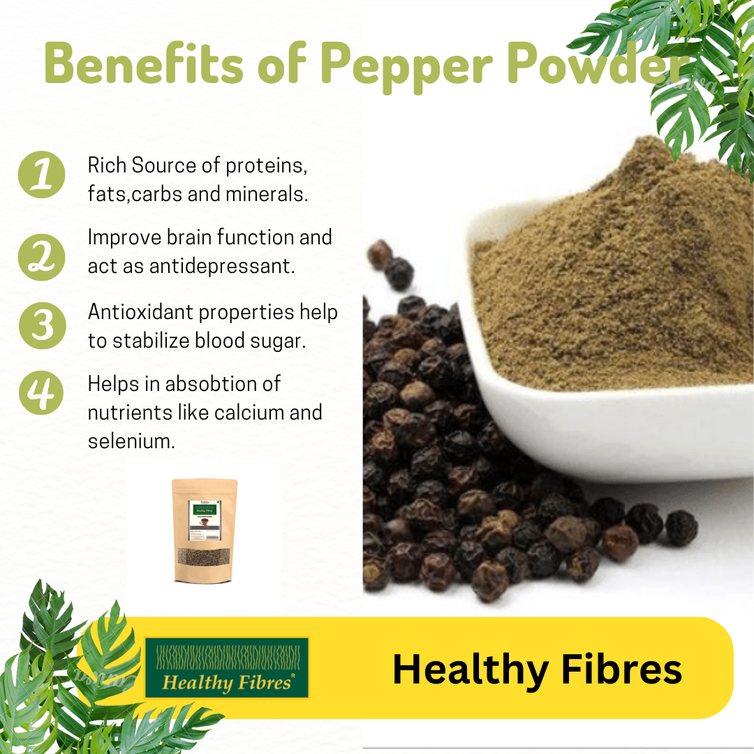 Healthy Fibres Black Pepper Powder Healthy Fibres