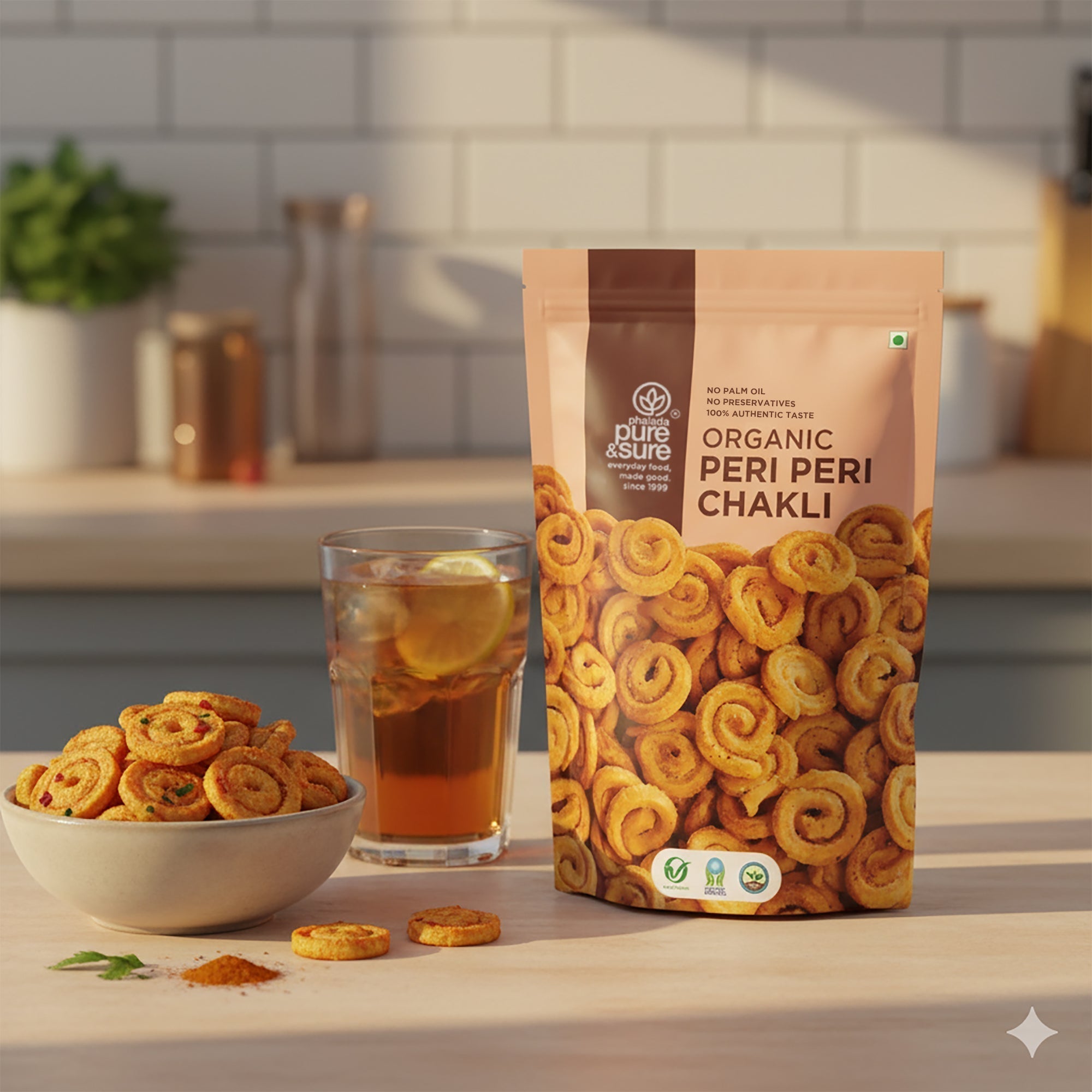 Pure & Sure Organic Peri Peri Chakli Pure & Sure