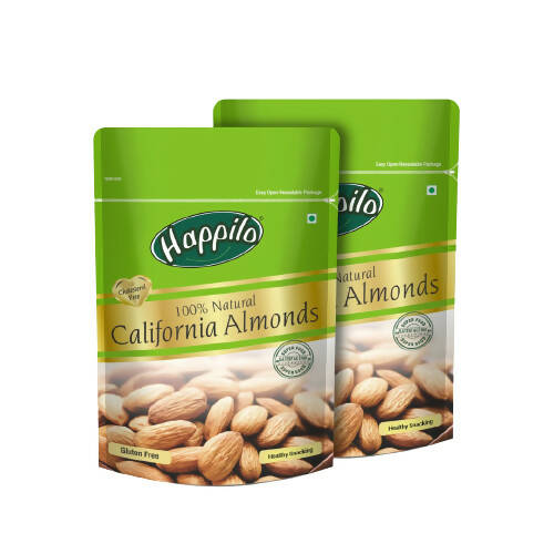 Happilo 100% Natural Premium California Almonds - Safuron