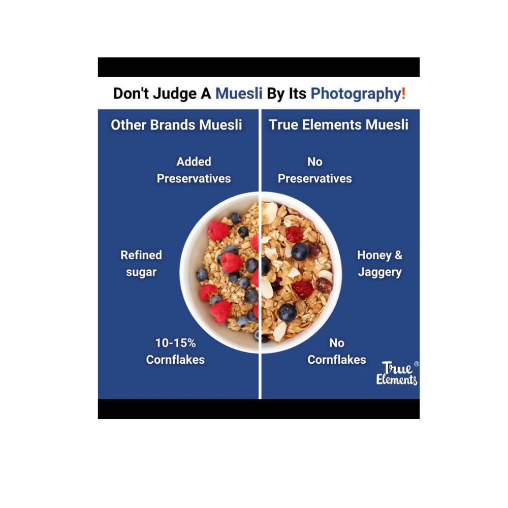 True Elements Cranberry And Blueberry Muesli True Elements