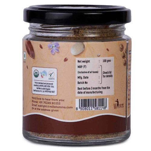 Millet Amma Organic Flaxseed Podi Millet Amma