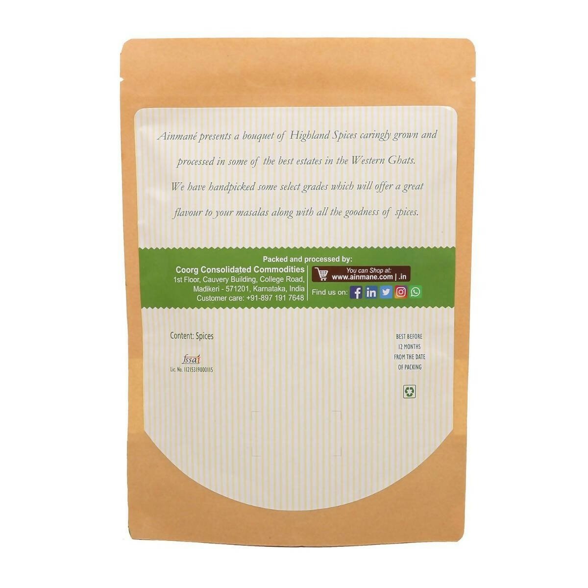 Ainmane Fine Quality Whole Cardamom 8mm Ainmane