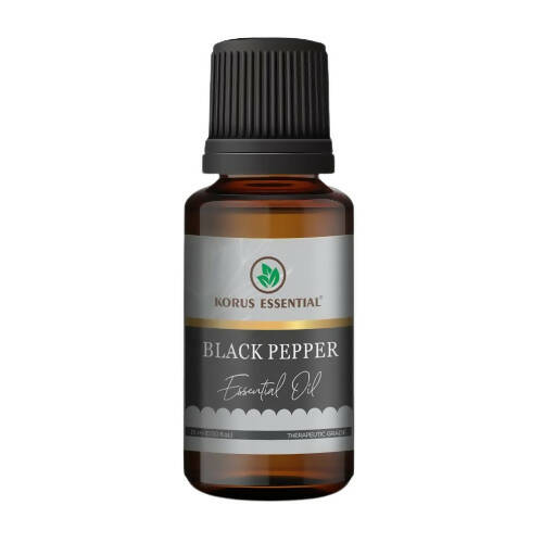 Korus Essential Black Pepper Essential Oil - Therapeutic Grade - Safuron