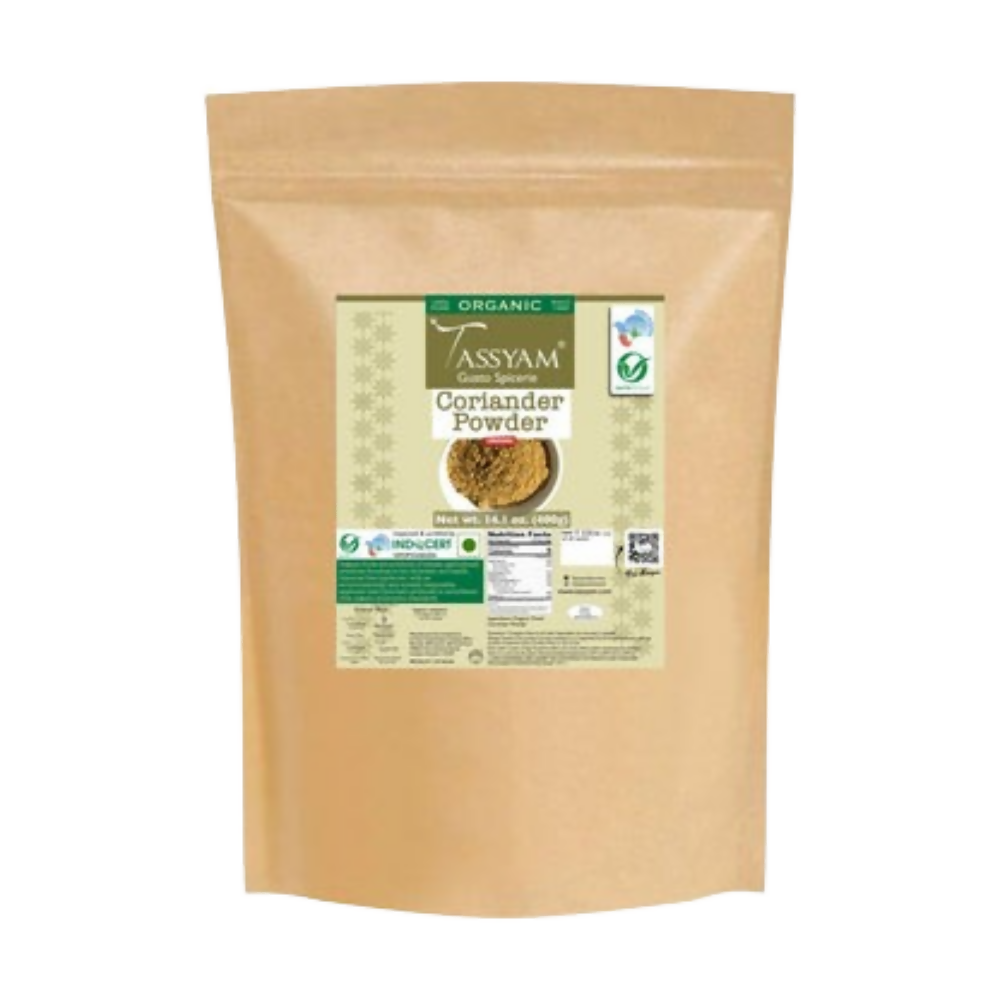 Tassyam Organics Certified 100% Organic Coriander Seeds Powder - Safuron
