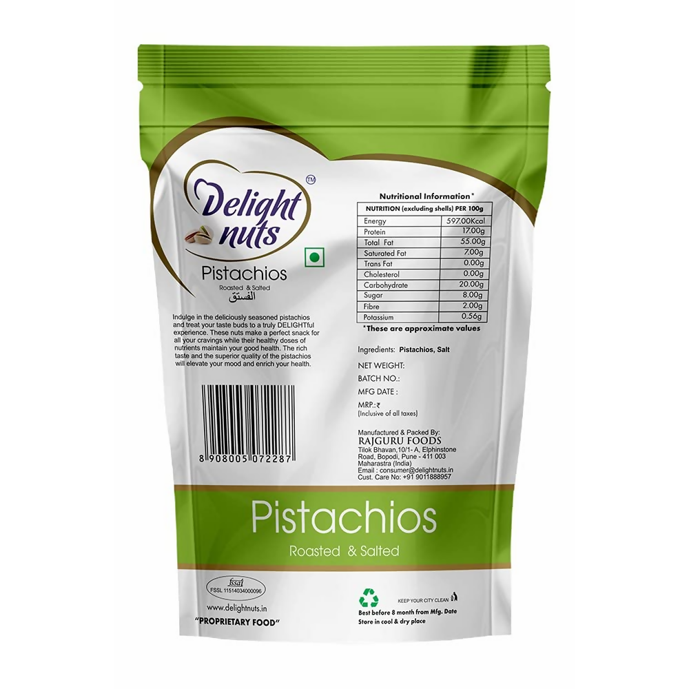 Delight nuts Pistachios Roasted & Salted Delight nuts