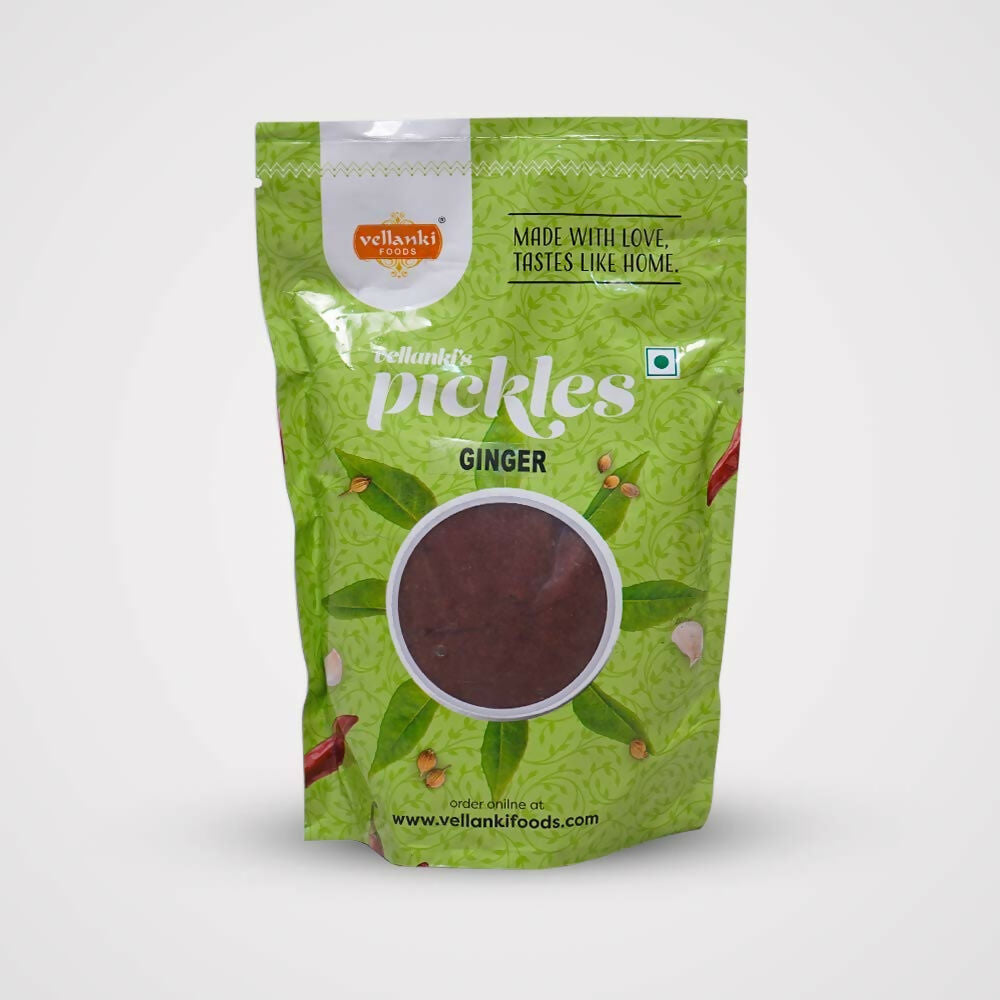 Vellanki Foods Andhra Pickles Combo Pack (250 gm Each) - Ginger Pickle,Tomato Pickle Vellanki Foods