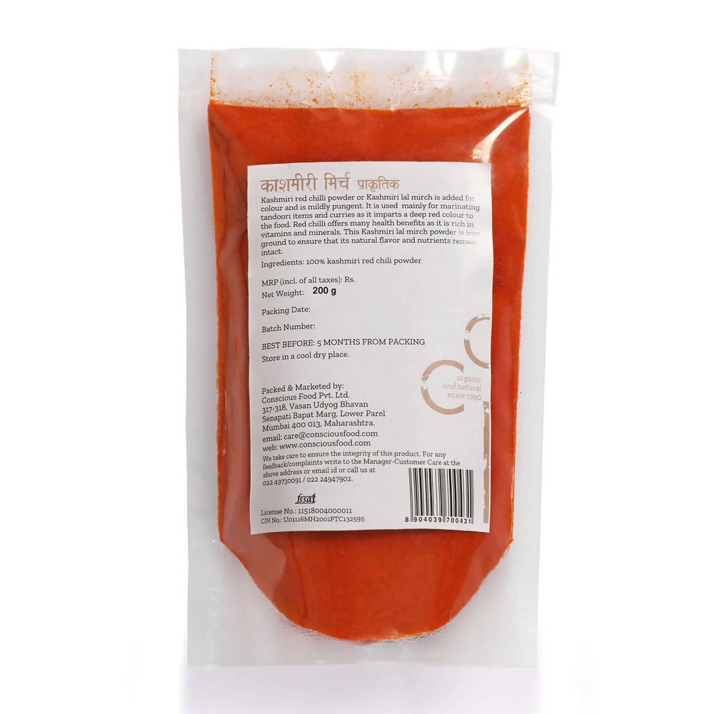 Conscious Food Kashmiri Red Chilli Powder Conscious Food