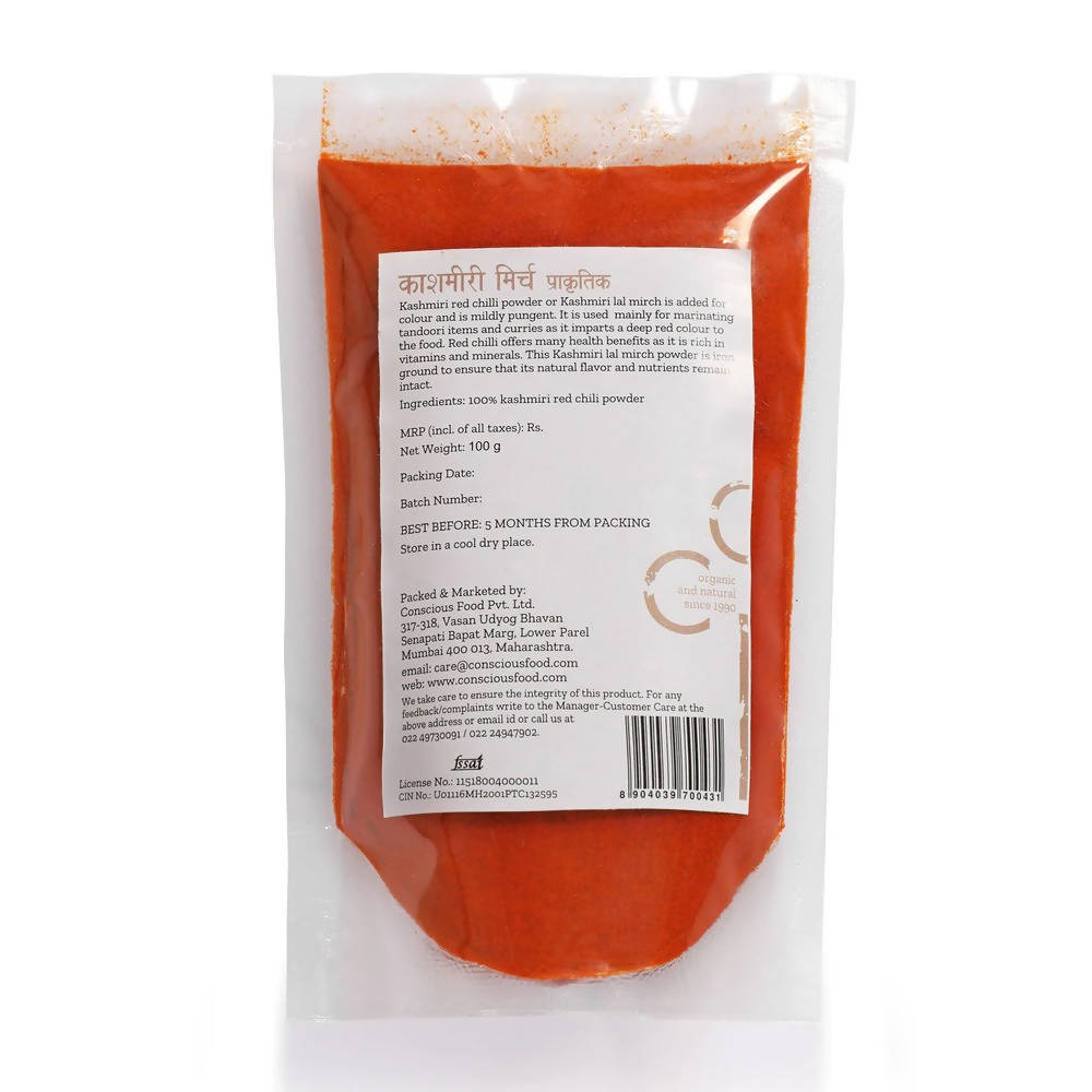Conscious Food Kashmiri Red Chilli Powder Conscious Food