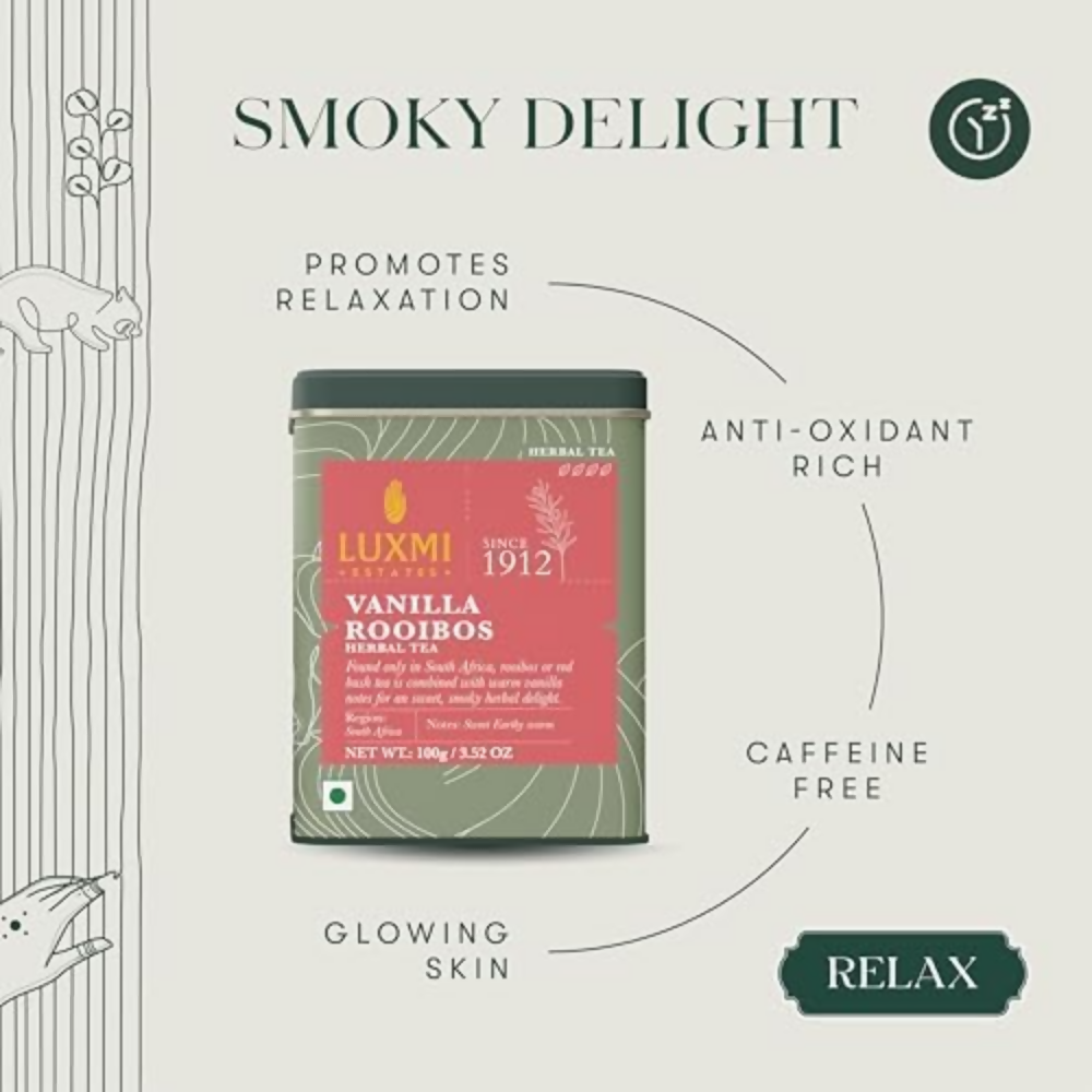 Luxmi Estates Vanilla Rooibos Chai Herbal Infusion Luxmi Estates