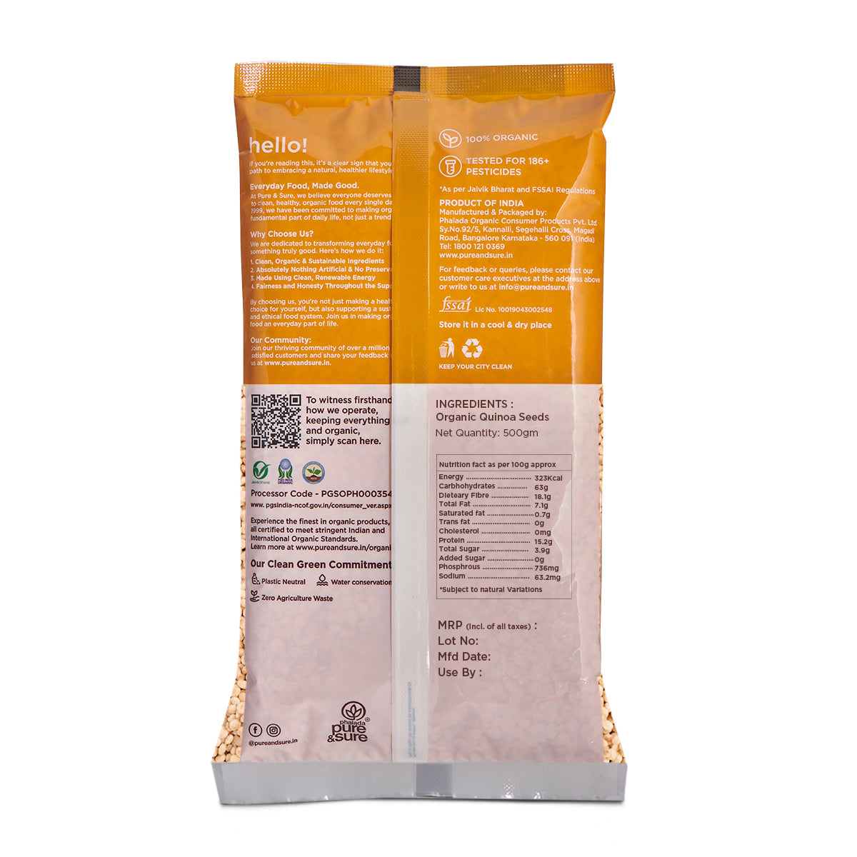 Pure & Sure Organic Quinoa Seeds Pure & Sure