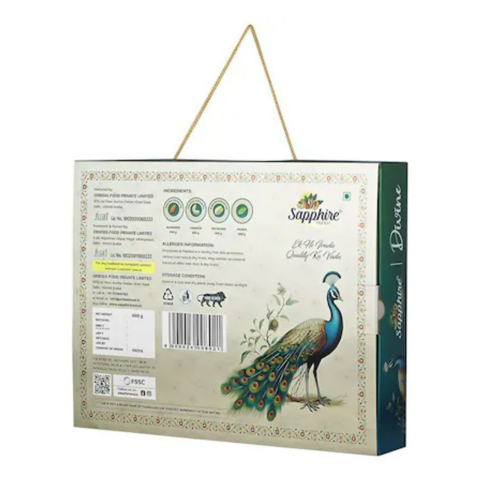 Sapphire Dry Nuts Divine Assorted Dry Fruit Gift Pack Sapphire Dry Nuts