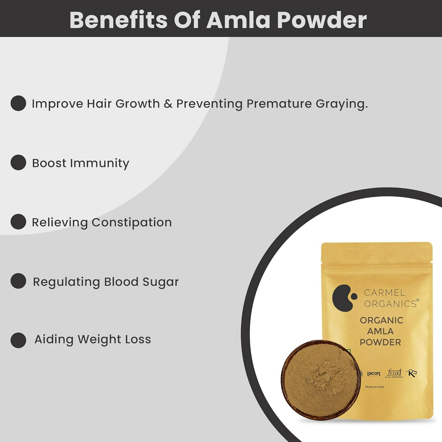 Carmel Organics Amla Fruit Powder Carmel Organics