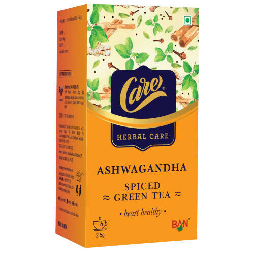 Care Ashwagandha Spiced Green Tea Bags - Safuron