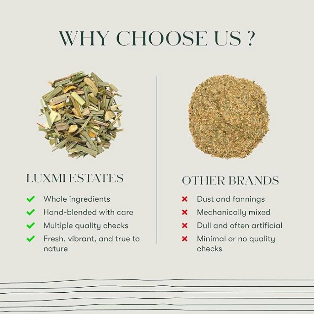 Luxmi Estates Lemon Ginger Herbal Tea Luxmi Estates