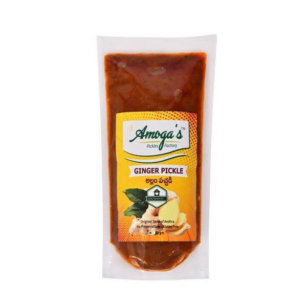Amoga's Pickles Factory Ginger Pickle Andhra Style - Safuron