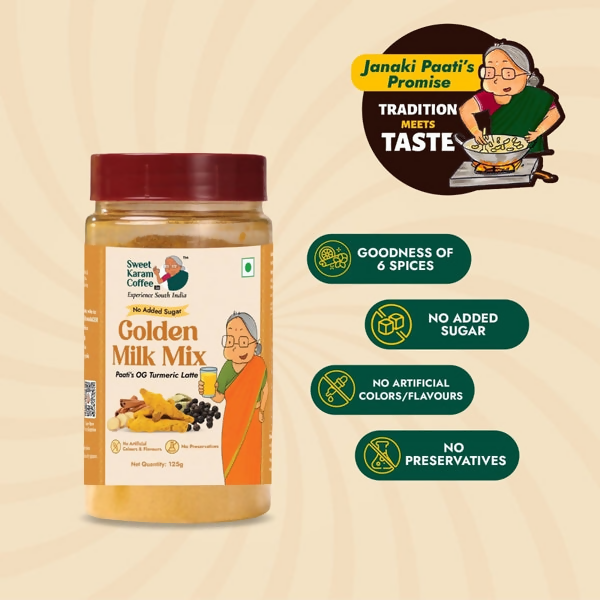 Sweet Karam Coffee Paati's Golden (Turmeric) Milk Mix Sweet Karam Coffee