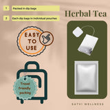 Satvi Wellness Barley Ginger Tea | Barley Seed With Ginger Herbal Tea Bags Satvi Wellness