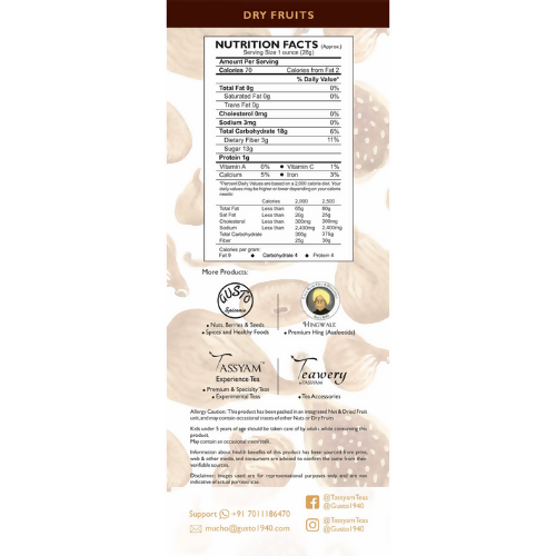 Tassyam Organics Premium Dried Figs - Pouch Tassyam Organics