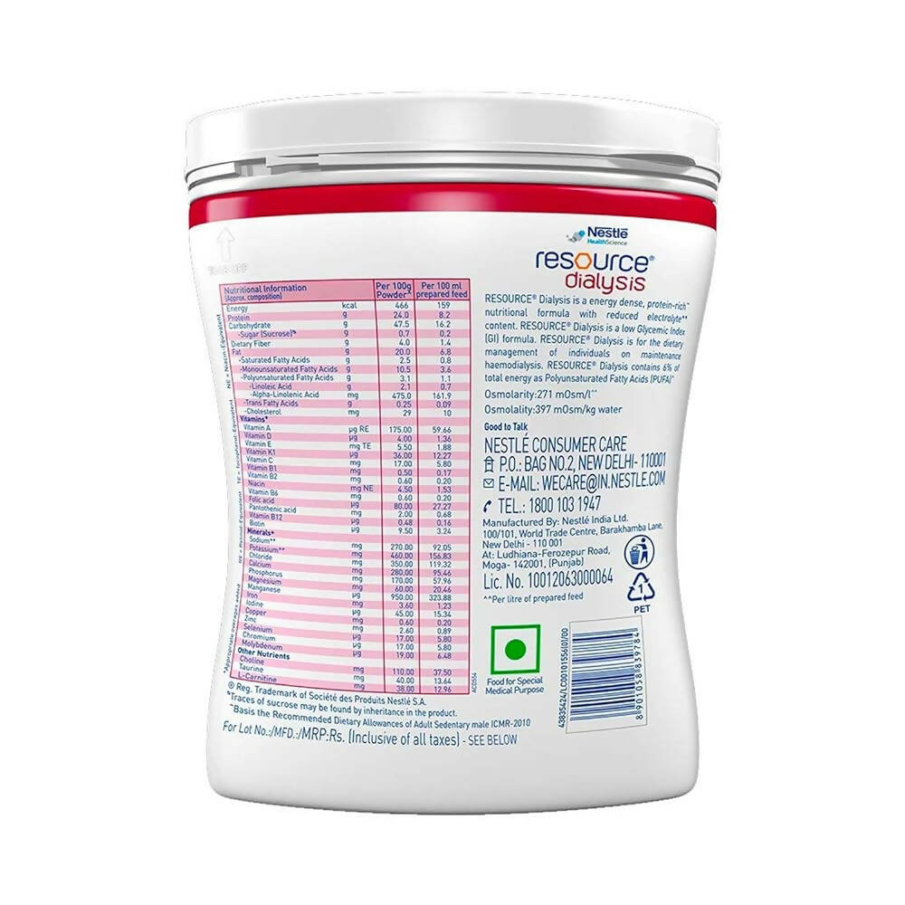 Nestle Resource Dialysis Protein Powder - Vanilla Flavor Nestle