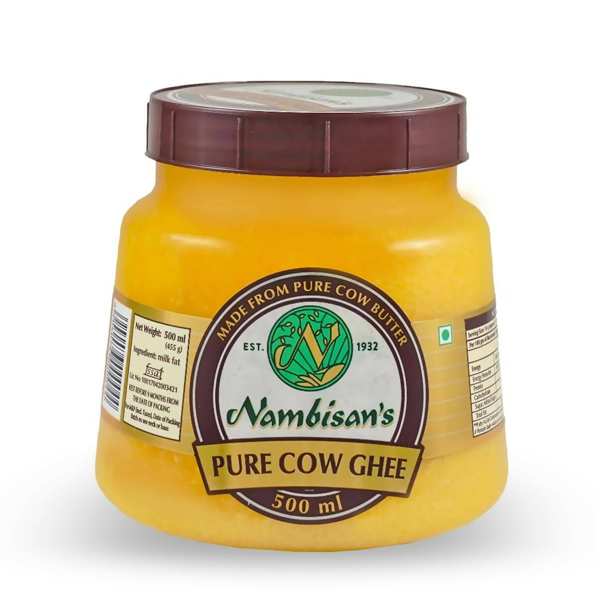 Nambisan'S Pure Cow Ghee | Natural and Organic Ghee | Desi Cow Ghee Kerala Naturals