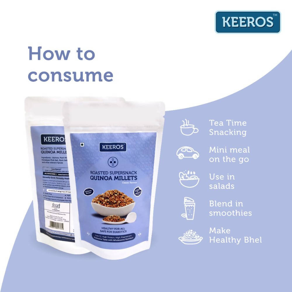 Keeros Roasted Quinoa Millets Classic Flavor Keeros