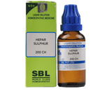 SBL Homeopathy Hepar Sulphur Dilution 200 CH