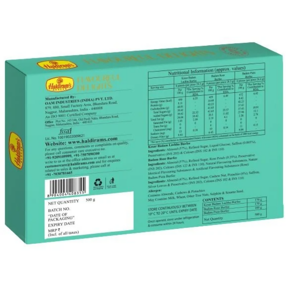 Haldiram's Flavourful Delights Assorted Badam Burfee Haldiram's