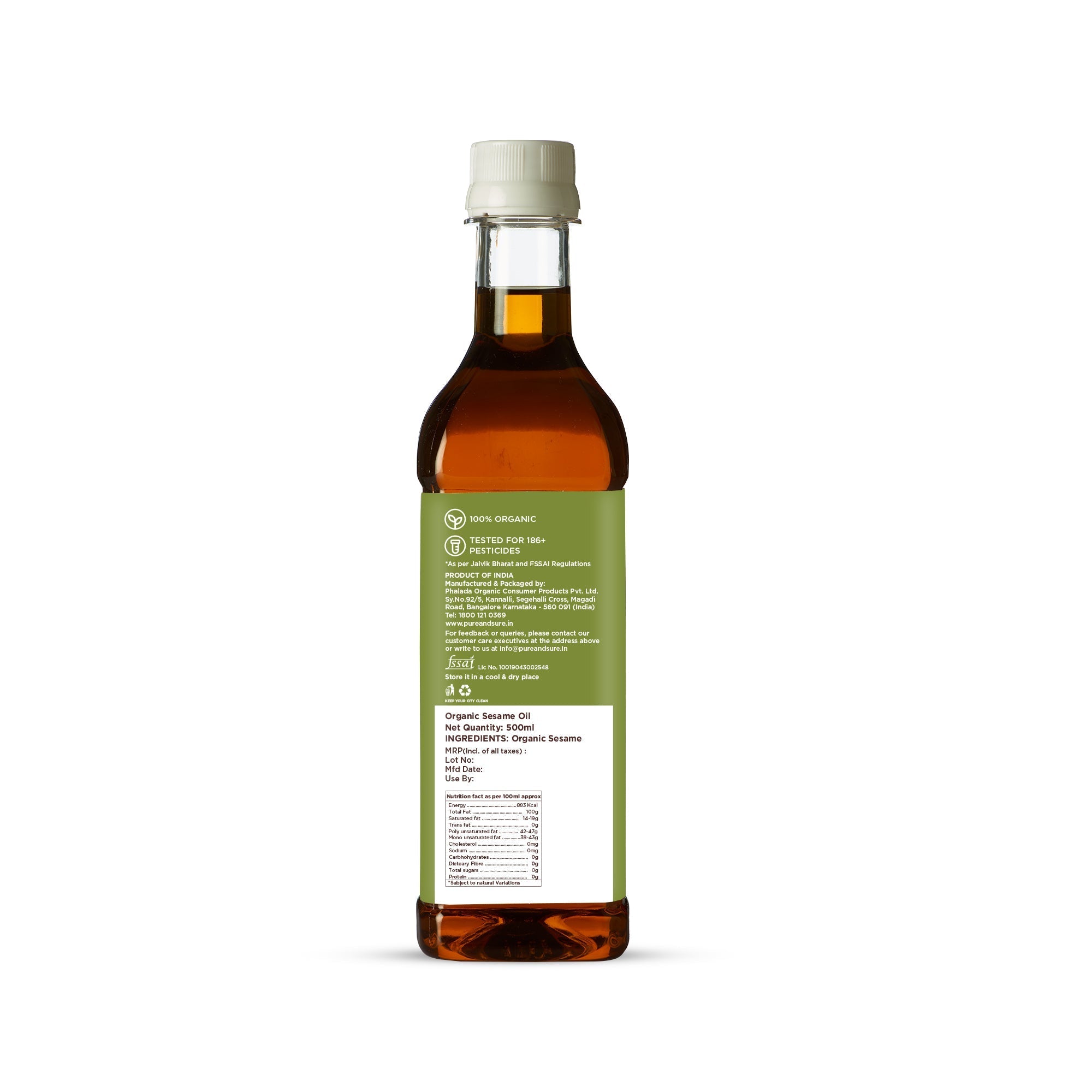 Pure & Sure Organic Sesame Oil Pure & Sure