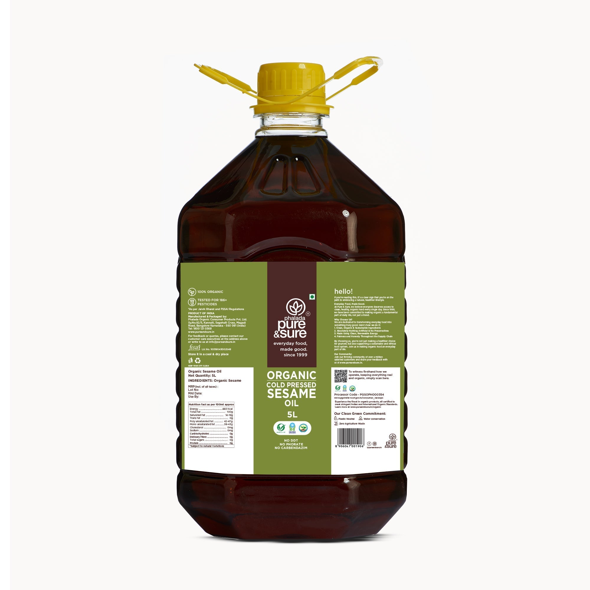 Pure & Sure Organic Sesame Oil - Safuron