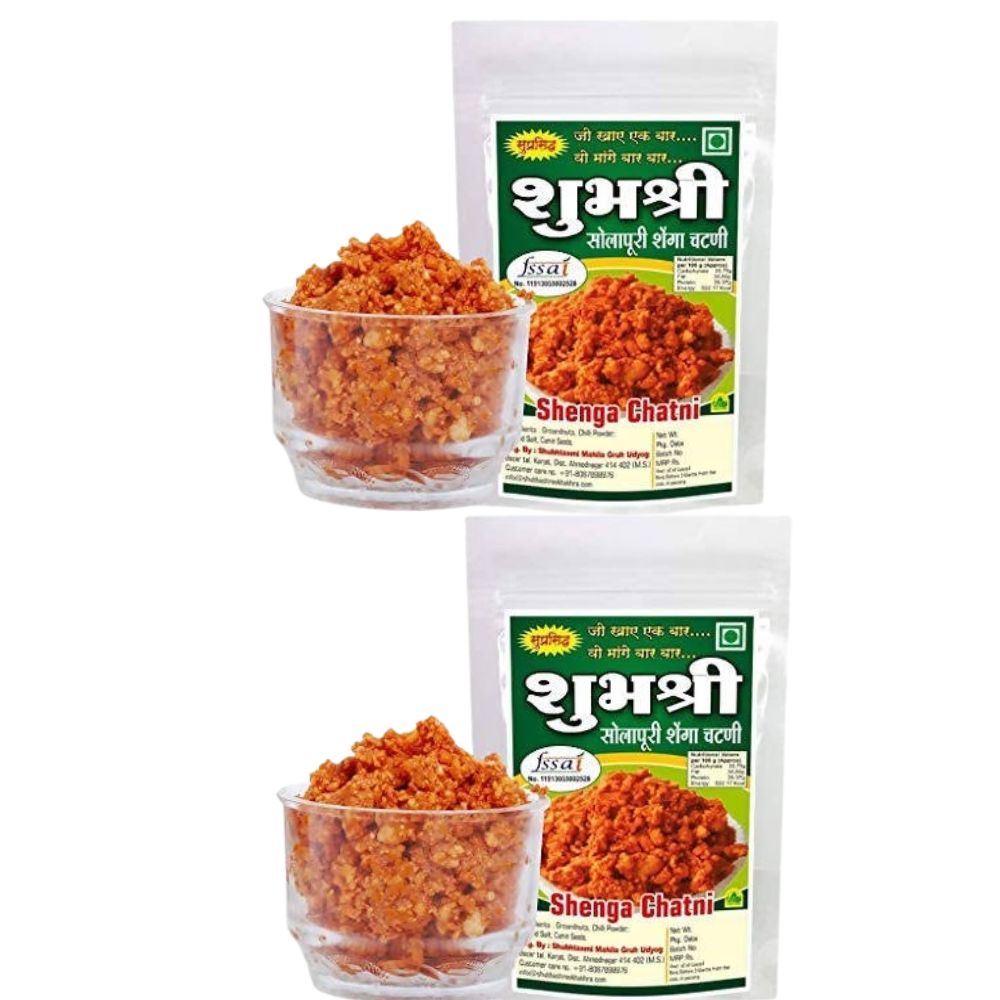 Shubhashree Solapur Peanut Chutney / Shenga Chatni Without Garlic (Jain) - Safuron