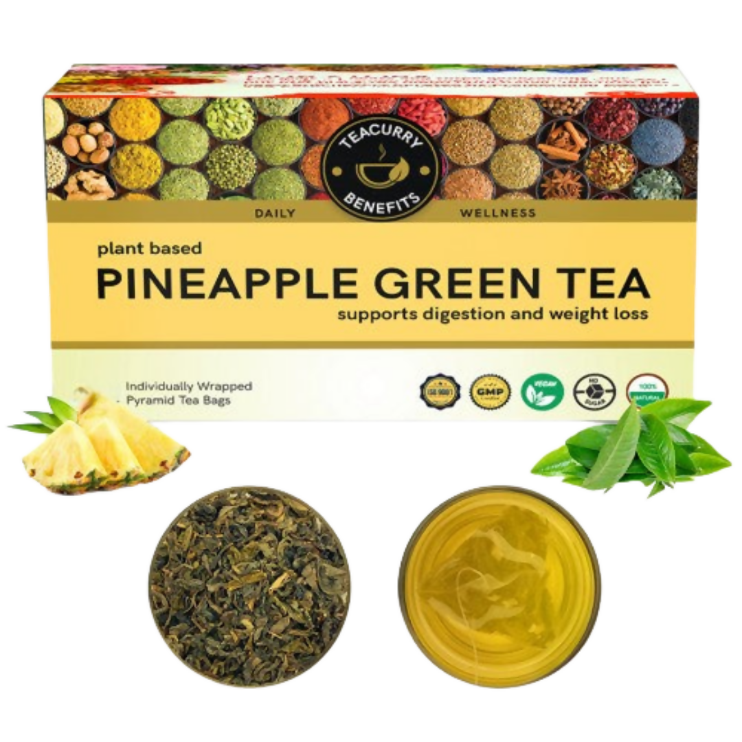 Teacurry Pineapple Green Tea Bags Teacurry