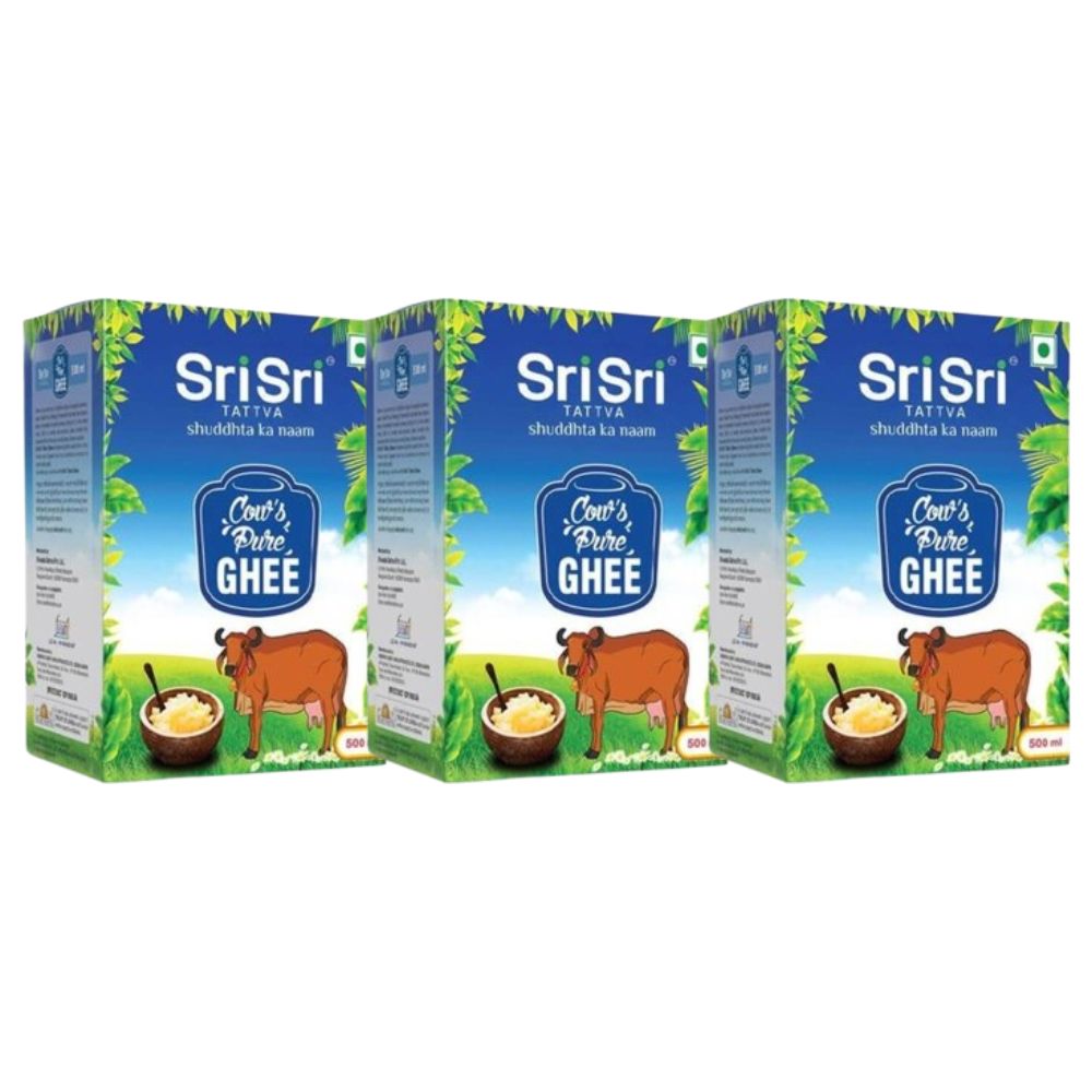 Sri Sri Tattva Cow's Pure Ghee | Pure Cow Ghee for Better Digestion and Immunity | Pure A2 Cow Ghee - Safuron