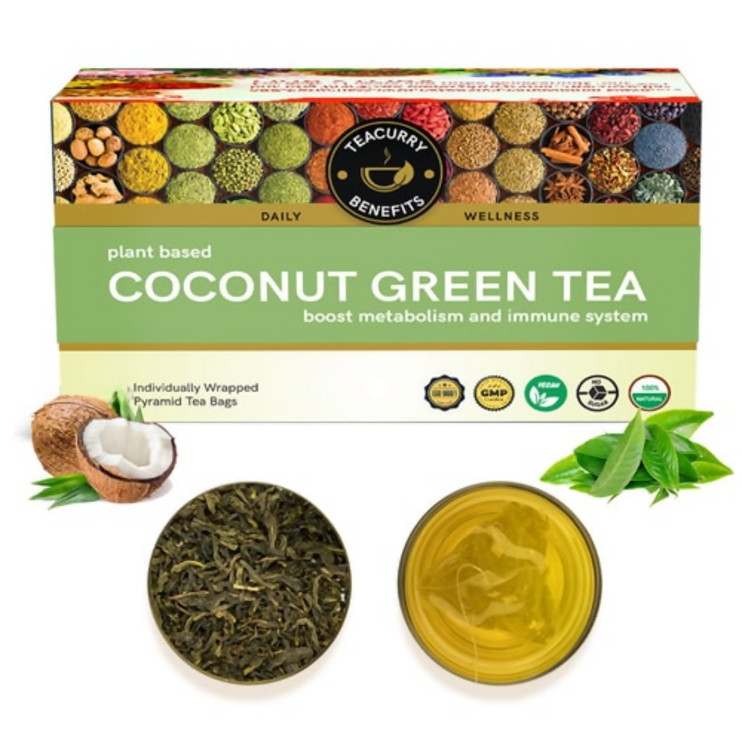 Teacurry Coconut Green Tea Bags Teacurry