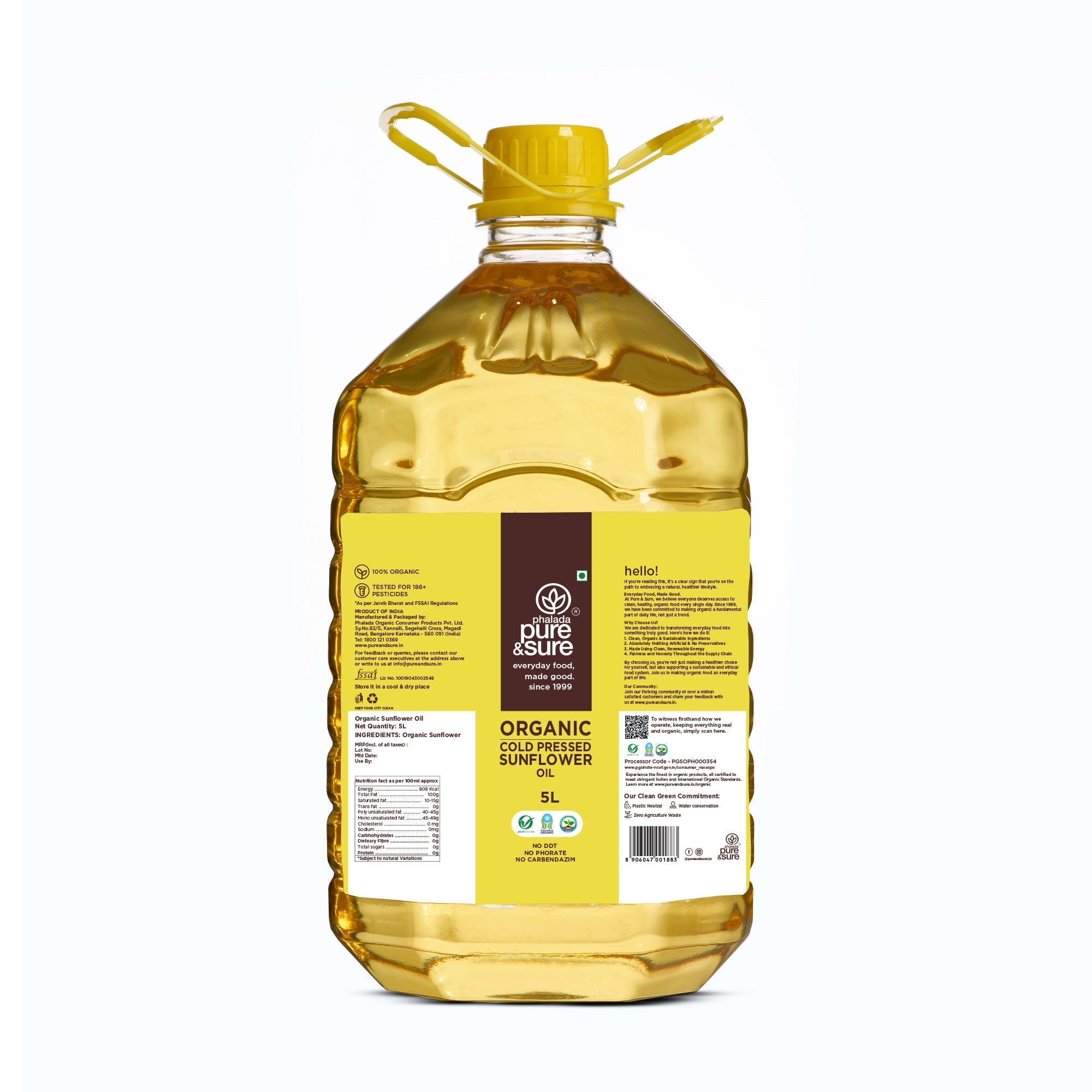 Pure & Sure Organic Sunflower Oil - Safuron