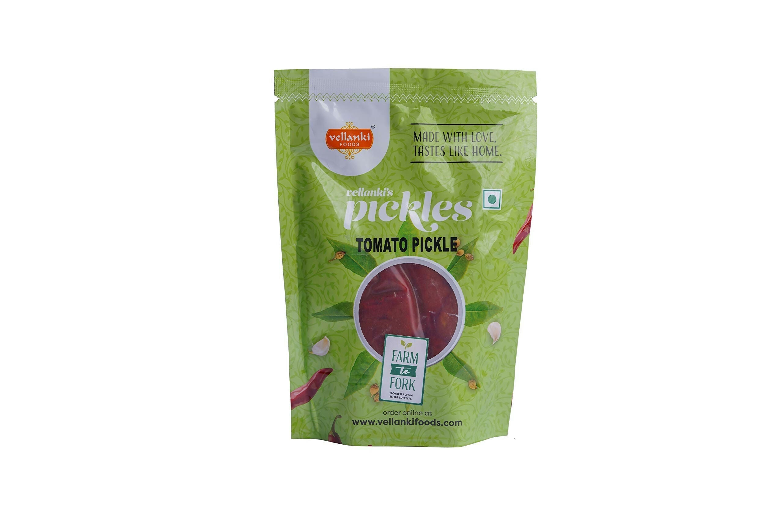 Vellanki Foods Andhra Pickles Combo Pack (250 gm Each) - Ginger Pickle,Tomato Pickle Vellanki Foods