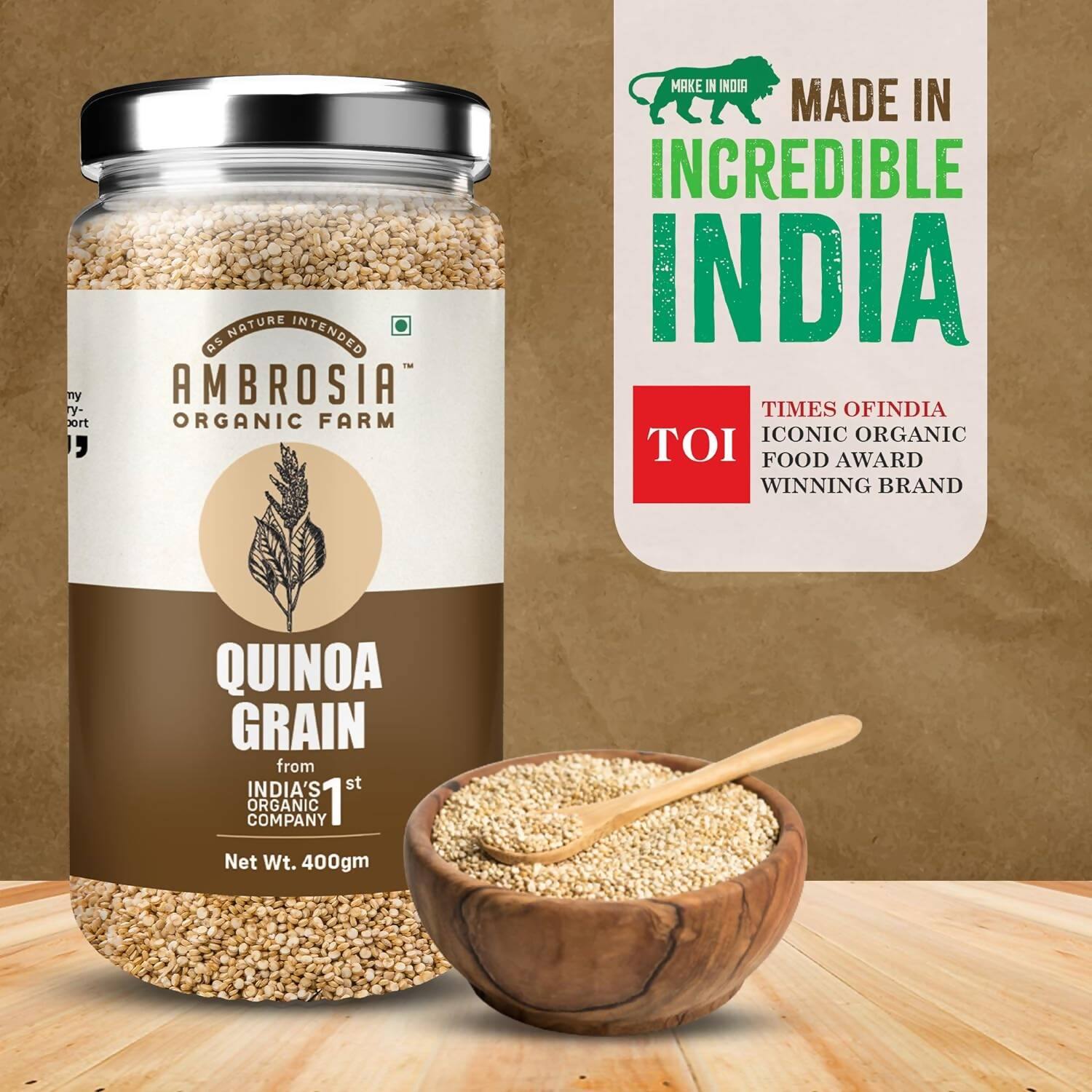 Ambrosia Organic Farm Quinoa Grain Ambrosia Organic Farm