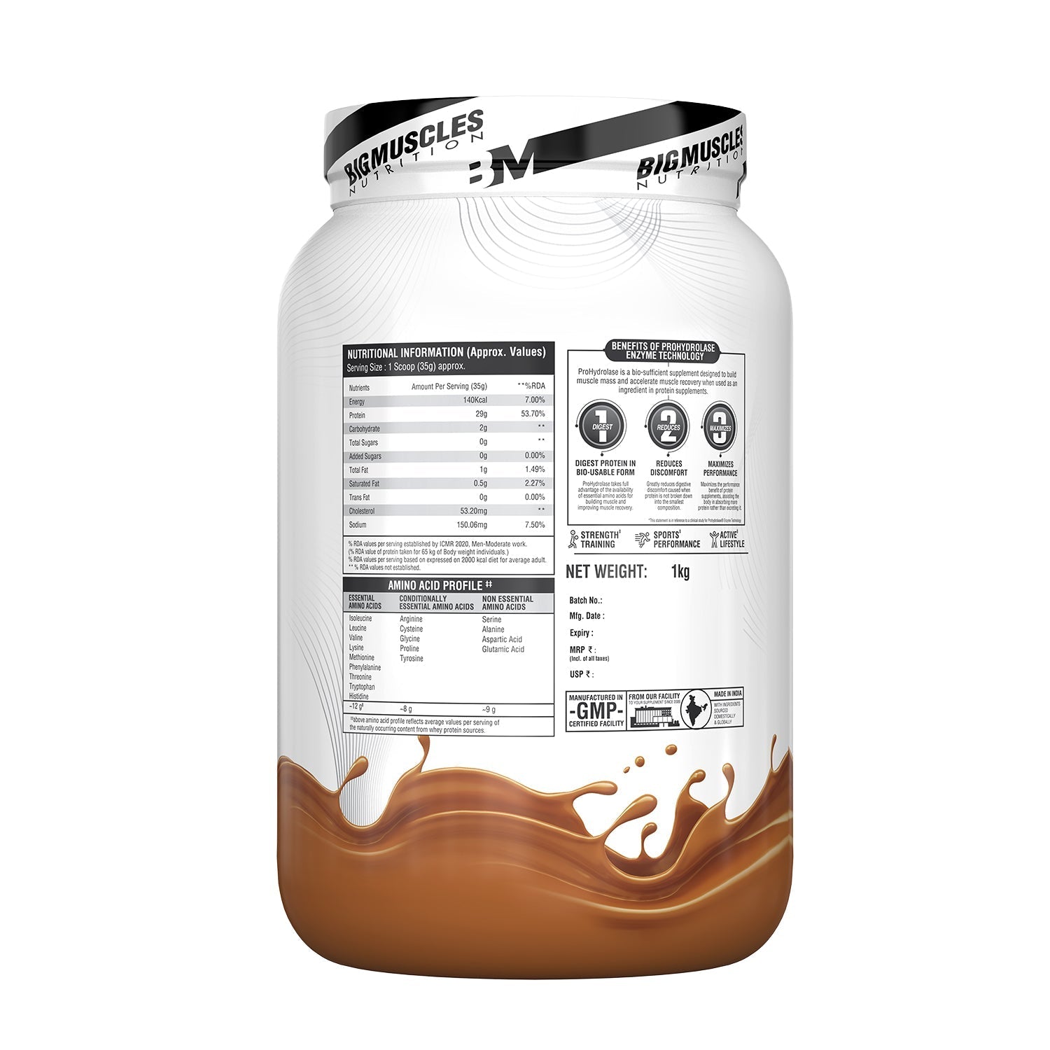 Big Muscles Nutrition Zero Whey Protein Big Muscles Nutrition