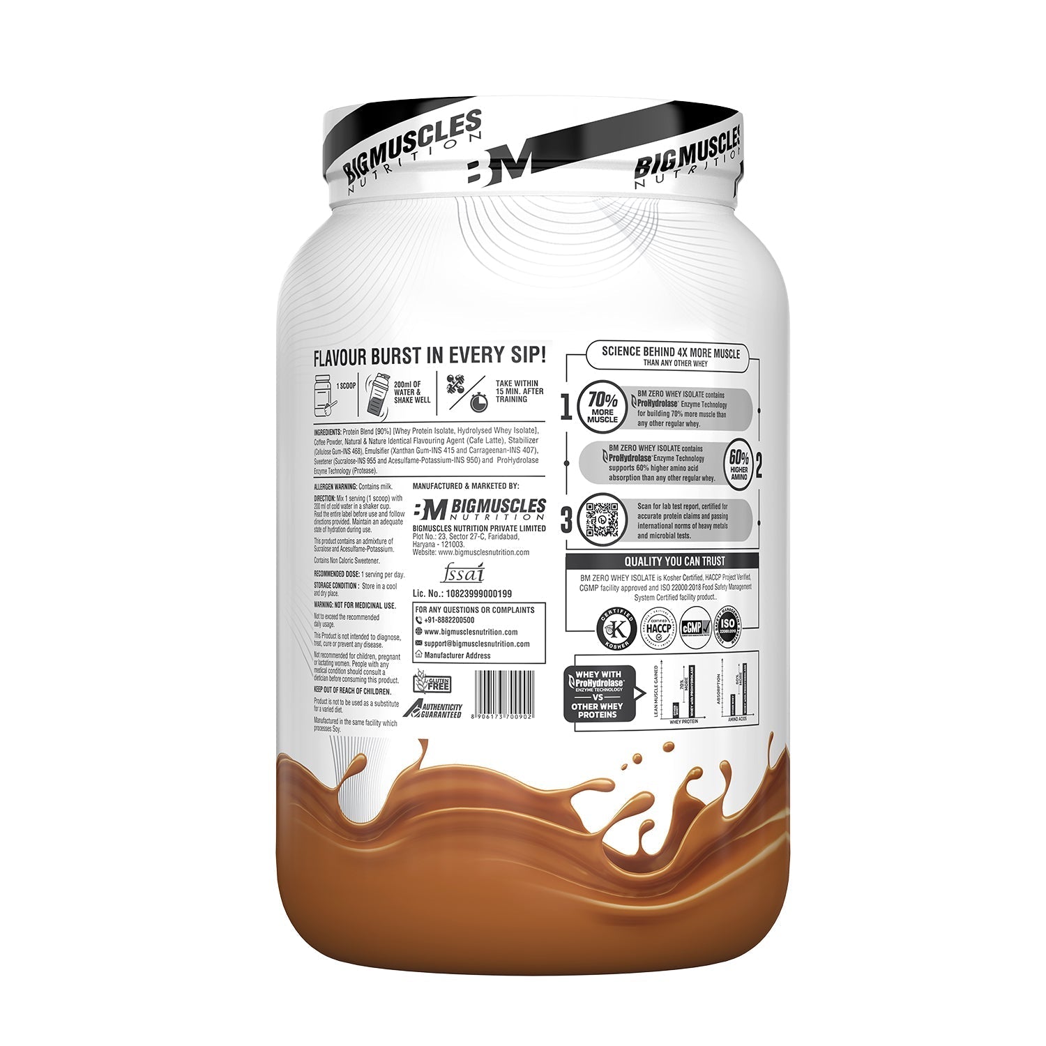 Big Muscles Nutrition Zero Whey Protein Big Muscles Nutrition