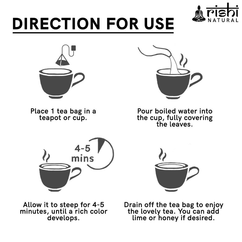 Rishi Natural Anti Grey Hair Herbal Tea Rishi Natural