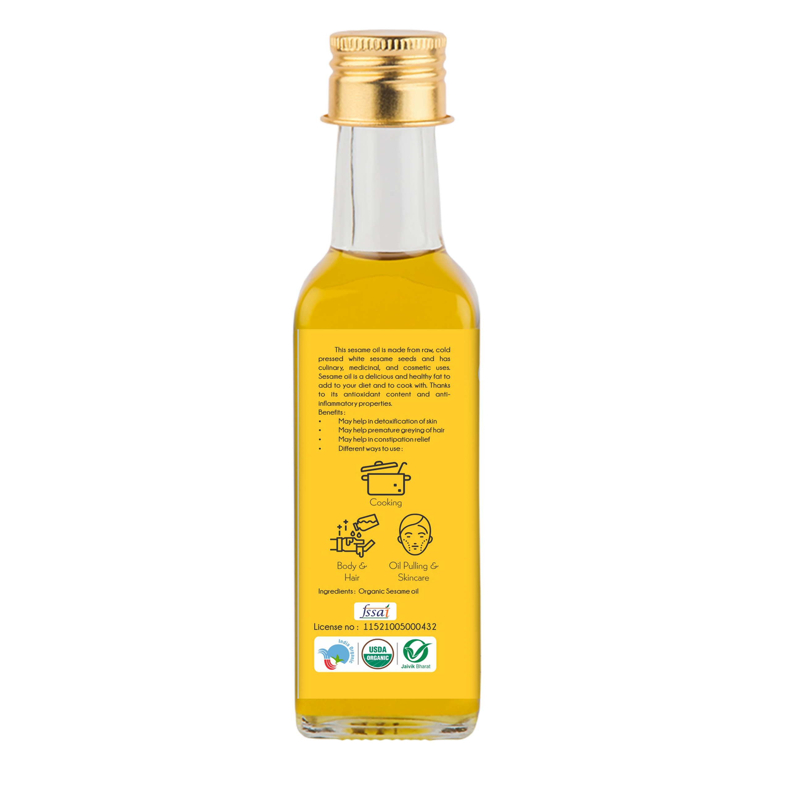 Praakritik Organic Sesame Oil Praakritik