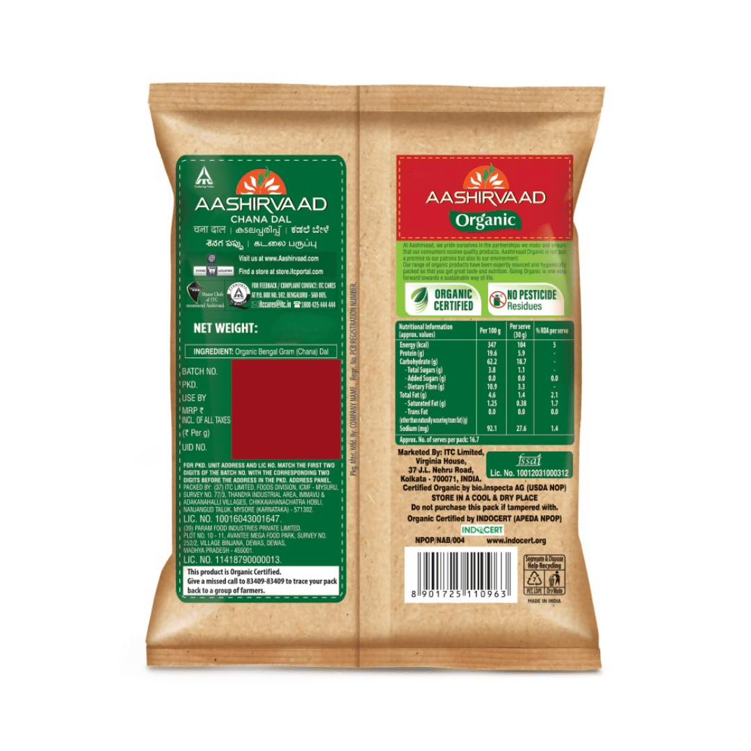 Aashirvaad Nature's Super Foods Organic Chana Dal Aashirvaad